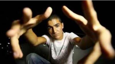 Ahmed Sakr, 14, is a rapper.