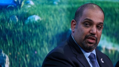 Bahrain's Finance Minister Sheikh Salman bin Khalifa attends a panel session on the opening day of the World Economic Forum in Davos, Switzerland. Bloomberg