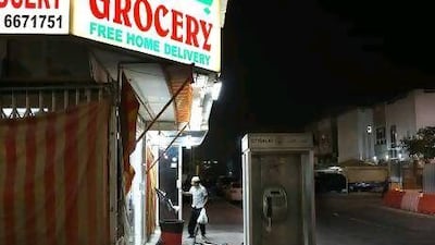 Store signs and street lights illuminate the night in Al Bateen. Mr Abdulrahman remembers when the nights were black. “It seems a natural thing that happens,” he says of the area’s growth.