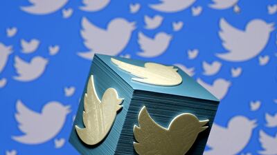 FILE PHOTO: A 3D-printed logo for Twitter is seen in this picture illustration made in Zenica, Bosnia and Herzegovina on January 26, 2016. REUTERS/Dado Ruvic/Illustration/File Photo GLOBAL BUSINESS WEEK AHEAD