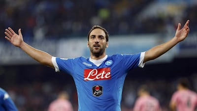 Gonzalo Higuain is back in the international reckoning with Argentina thanks to his club form for Napoli. Ciro De Luca / Reuters