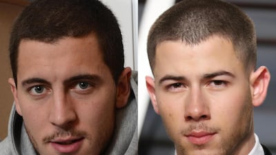 Belgian footballer Eden Hazard is a star in Real Madrid's galaxy. Nick Jonas is star in the music world. Getty / Shutterstock