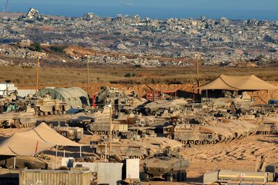 Israeli troops control large parts of Gaza, which has been destroyed by the war. AFP