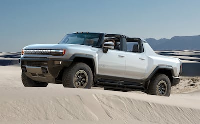 The Hummer during its sand-testing stage