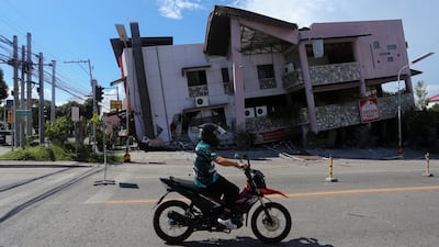 A building rocked by the powerful quake in General Santos. Reuters