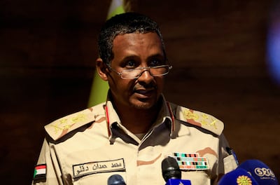 Gen Mohamed Dagalo, commander of Sudan's Rapid support Forces, a powerful paramilitary that has been fighting the army since Saturday. Reuters