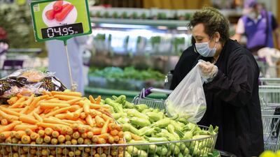 Vegetable shopping at a supermarket in Riyadh, the Saudi capital. Reuters