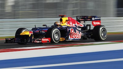 Red Bull Formula One driver Sebastian Vettel of Germany drives during the third practice session of the US F1 Grand Prix at the Circuit of the Americas in Austin, Texas November 17, 2012. REUTERS/Robert Galbraith