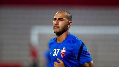 Ricardo Quaresma took the field immediately at the Rashid Stadium to warm up in Dubai after his unveiling. Christopher Pike / The National