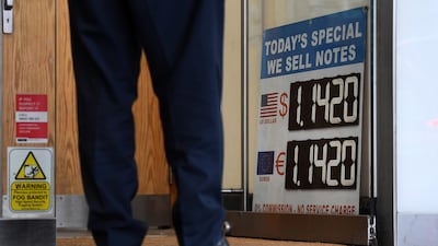 The pound slumped more than 1 per cent to $1.1351 on Friday. EPA