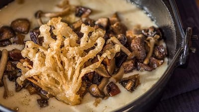 Queso Fundido with Hongos and Epazote. Zoco will be the second restaurant to open in The Atrium when it debuts next month. Courtesy of Zoco