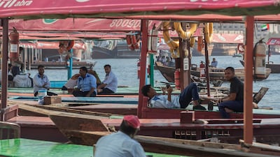 The ride across the creek takes about five minutes