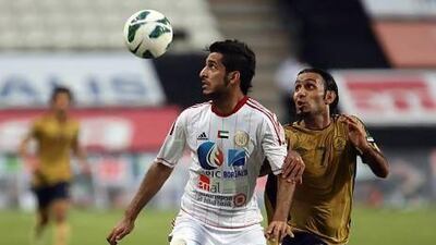 Ali Mabkhout opened the scoring for Al Jazira. Sammy Dallal / The National