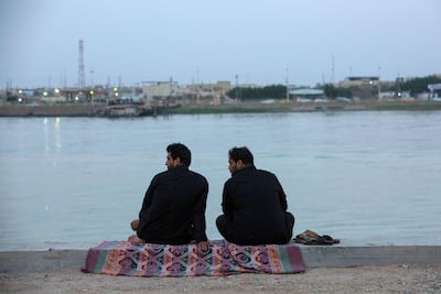 The Shatt Al Arab waterway, where the Tigris and Euphrates rivers meet, in Iraq's southern city of Basra. AFP