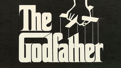 A poster for Francis Ford Coppola's 1972 drama The Godfather, featuring the logo carried over from the novel. Getty Images