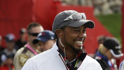 USA vice-captain Tiger Woods during the Ryder Cup. Chris Carlson / AP Photo