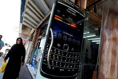 The death of BlackBerry phones has been surprisingly slow until last year. AFP