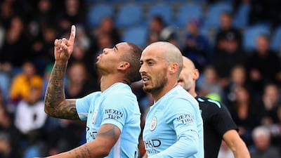 David Silva, right, has been key to Manchester City's recent success but the arrival of Bernardo Silva suggests Pep Guardiola is looking to the future. Ian Walton / Getty Images