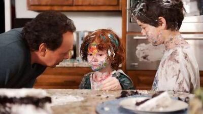 Billy Crystal, left, Kyle Harrison Breitkopf and Joshua Rush. Phil Caruso / AP / Twentieth Century Fox / Walden Media