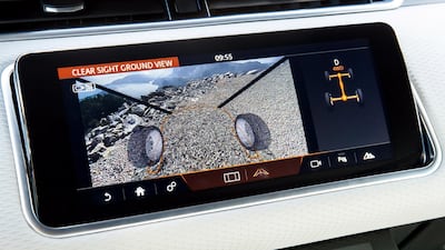An interesting feature is the ClearSight Rear View camera. Courtesy Range Rover