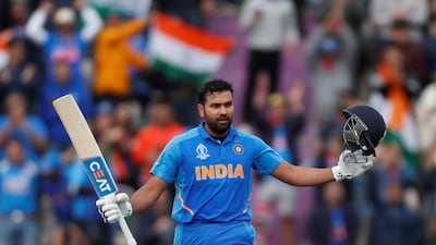 Rohit Sharma's hundred helped India defeat South Africa at the Cricket World Cup. Reuters