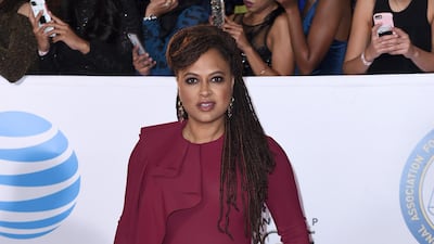 Ava DuVernay chose a wide-legged Greta Constantine jumpsuit. AP / Richard Shotwell
