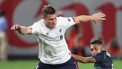 Liverpool's Andrew Robertson in action. AFP