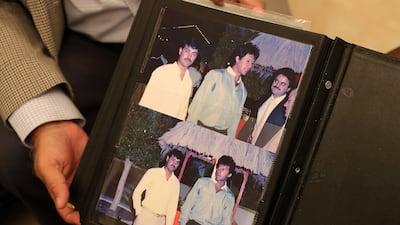 Shaukat shows an image of him with now Prime Minister of Pakistan Imran Khan.