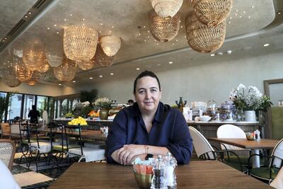 Natasha Sideris, owner and namesake of Tashas cafes. Pawan Singh / The National