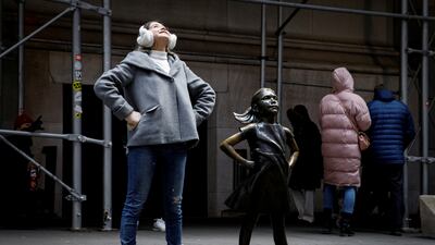 Fearless Girl was moved to its current location opposite the Stock Exchange in December 2018 and has continued to draw visitors. Reuters