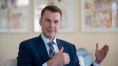 Pekka Katajisto, a scientist from Finland known for his breakthrough research in stem cell metabolism, speaks during a visit to Abu Dhabi. Ruel Pableo for The National