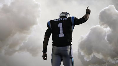 Carolina Panthers’ Cam Newton is introduced before an NFL football game against the Indianapolis Colts in Charlotte. Chuck Burton / AP Photo