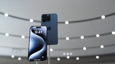 The iPhone 15 Pro at Apple Park in Cupertino, California, where the company in June is expected to announce its plans for generative AI. Reuters