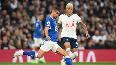 Conor Coady – 7. Solid in defence and managed Spurs’ attacking men well, along with providing Everton with a number of incisive forward passes to try and kickstart the game. AFP