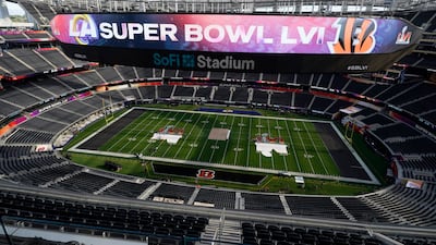 SoFi Stadium, home of Super Bowl LVI, cost $5.5 billion to construct. AP