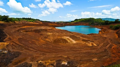 Chowgule iron ore mine, south Goa. The mine is at a standstill and the workers nowhere to be seen after mining was banned in the state.