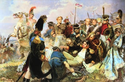 A scene from the Battle of Borodino in 1812. During the Napoleonic Wars, Great Britain composed and delivered a grand strategy to contain France to great effect. Getty