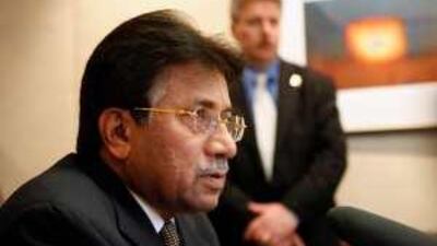 Pervez Musharraf makes a stop on his US lecture tour in Portland, Oregon last week.