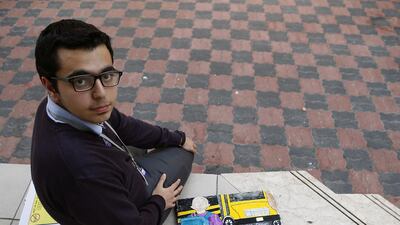 Yazan Zamel, a student from Abu Dhabi International School, set up an anti-bullying campaign after being bullied. Ravindranath K / The National