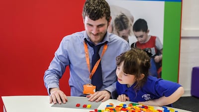 The Lego Braille Bricks 'are bringing a playful and inclusive approach to learning Braille to children'. Courtesy Lego