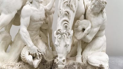 Close-up of one of Guérin's horses drinking. Christopher Pike / The National