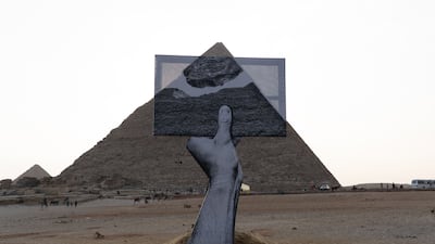 JR's 'Greetings from Giza'.