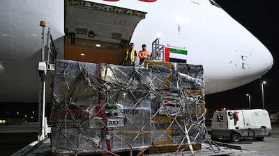 The latest delivery is part of the UAE's continuing commitment to provide relief and aid to Ukraine, which is at war with Russia