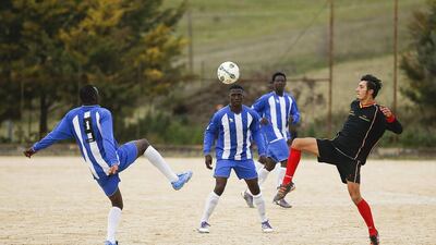 The asylum centre in Lampedusa was badly overcrowded last year. Many migrants ended up in Mineo, which sits in an isolated valley southwest of the smouldering, snow-capped Mount Etna volcano. Tony Gentile / Reuters