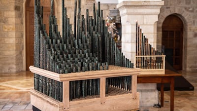 The oldest organ in Christendom is unveiled at St Saviour’s Monastery in the Old City of Jerusalem. AFP