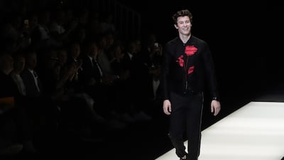 Shawn Mendes for Emporio Armani in 2018. Getty Images