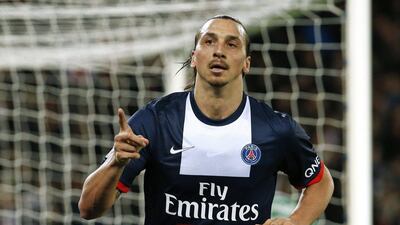 Zlatan Ibrahimovic scored twice for Paris Saint-Germain on Sunday. Benoit Tessier / Reuters / March 16, 2014
