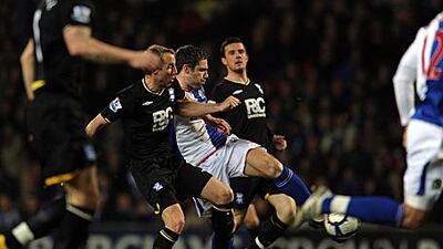 Blackburn's David Dunn, centre, went to Burnley's youth academy before joining their rivals.