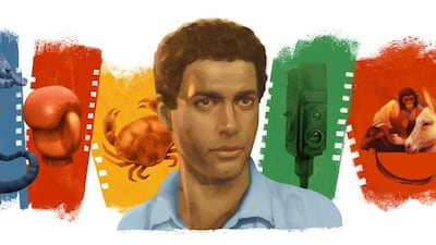 Ahmed Zaki has been honoured with a Google Doodle to commemorate the late actor's birthday. Courtesy Google
