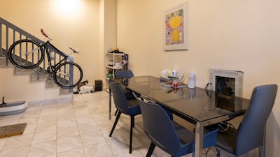 The dining area in the property.